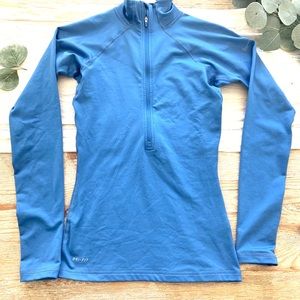 Nike dry fit light blue top